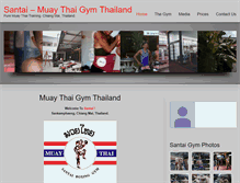 Tablet Screenshot of muay-thai-santai.com
